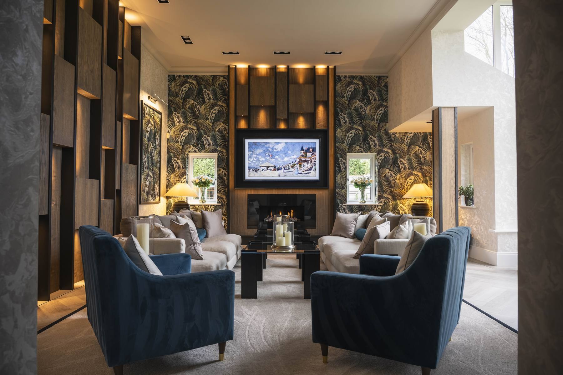 Bespoke fitted living room furniture by Hafferty Interiors Manchester